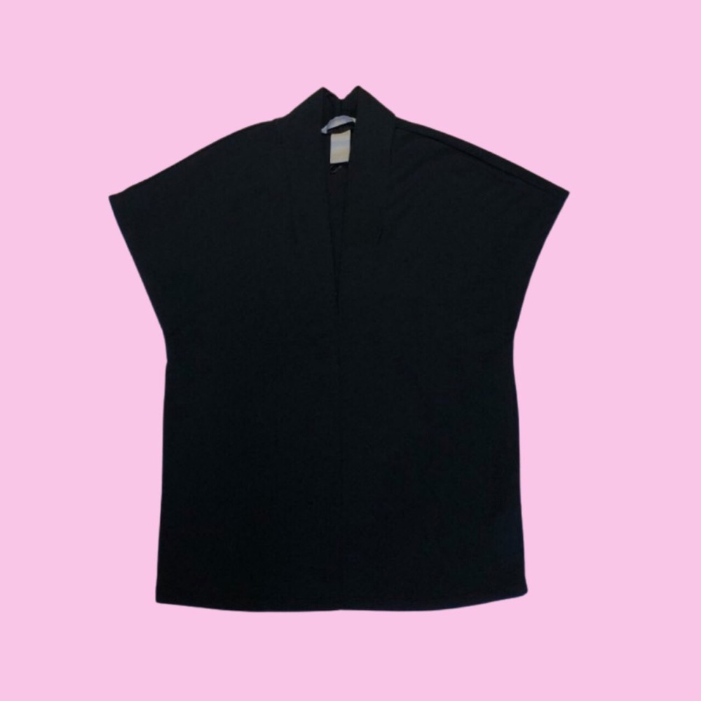 Black V-Neck Top